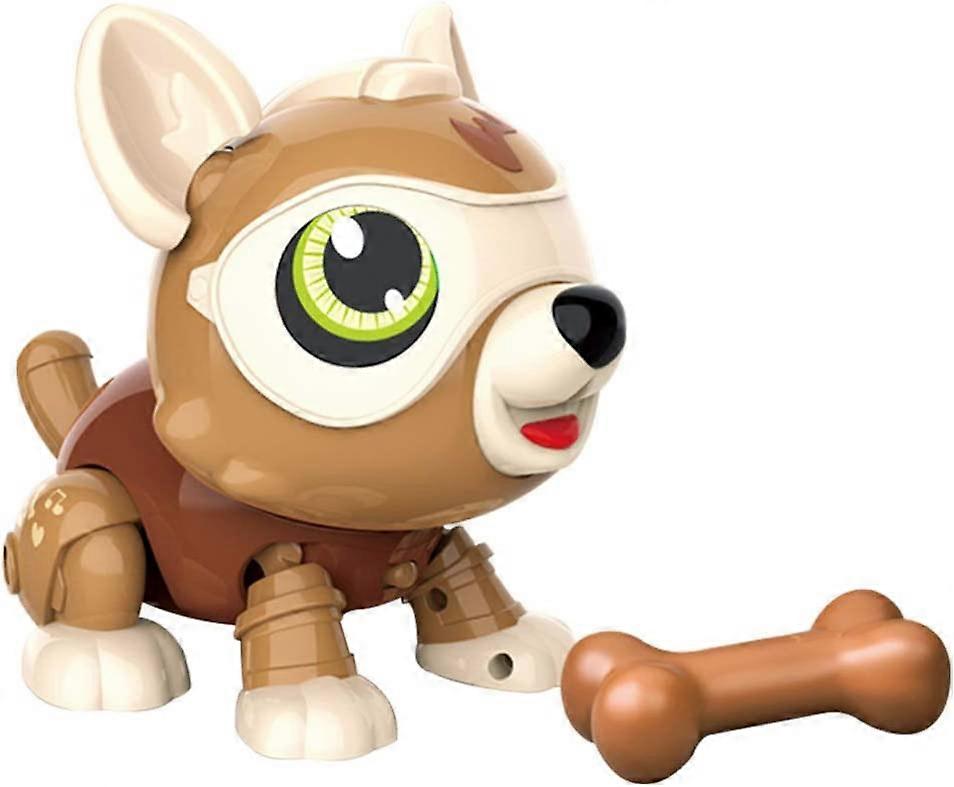 VILLCASE Puppy Smart Robot Dog Toy: Stem DIY Robot Dog Toy Electronic Pet Puppy with Music Music Multiple Mode Voice Function Sensor Smart Puppy