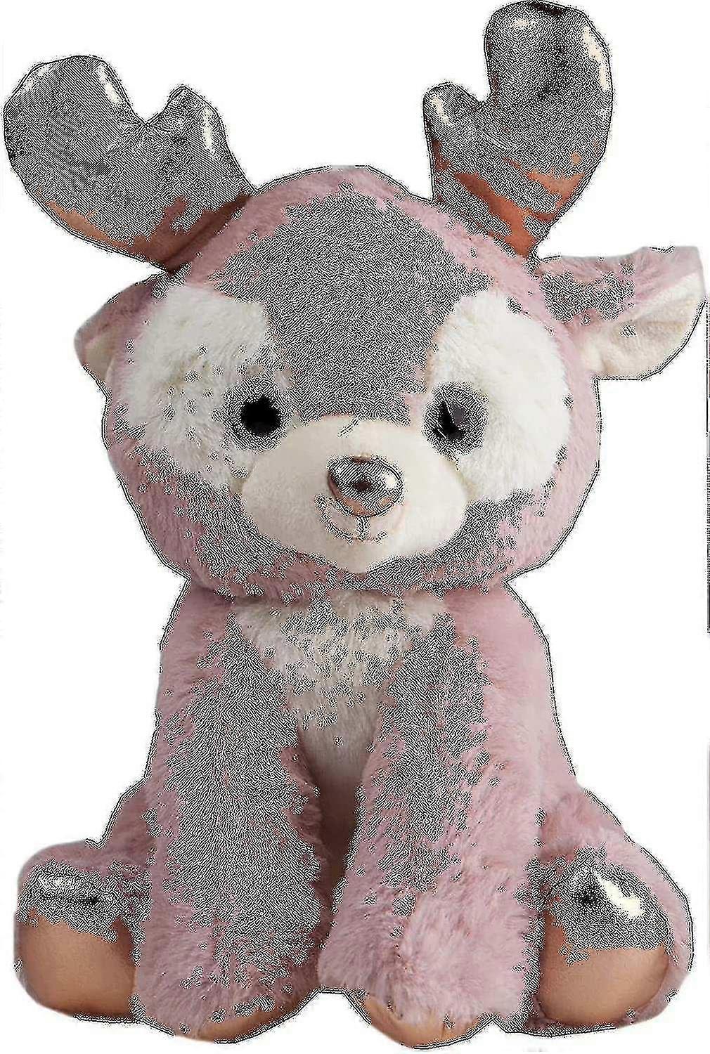 Sitting Reindeer Plush 25cm Rose Gold H