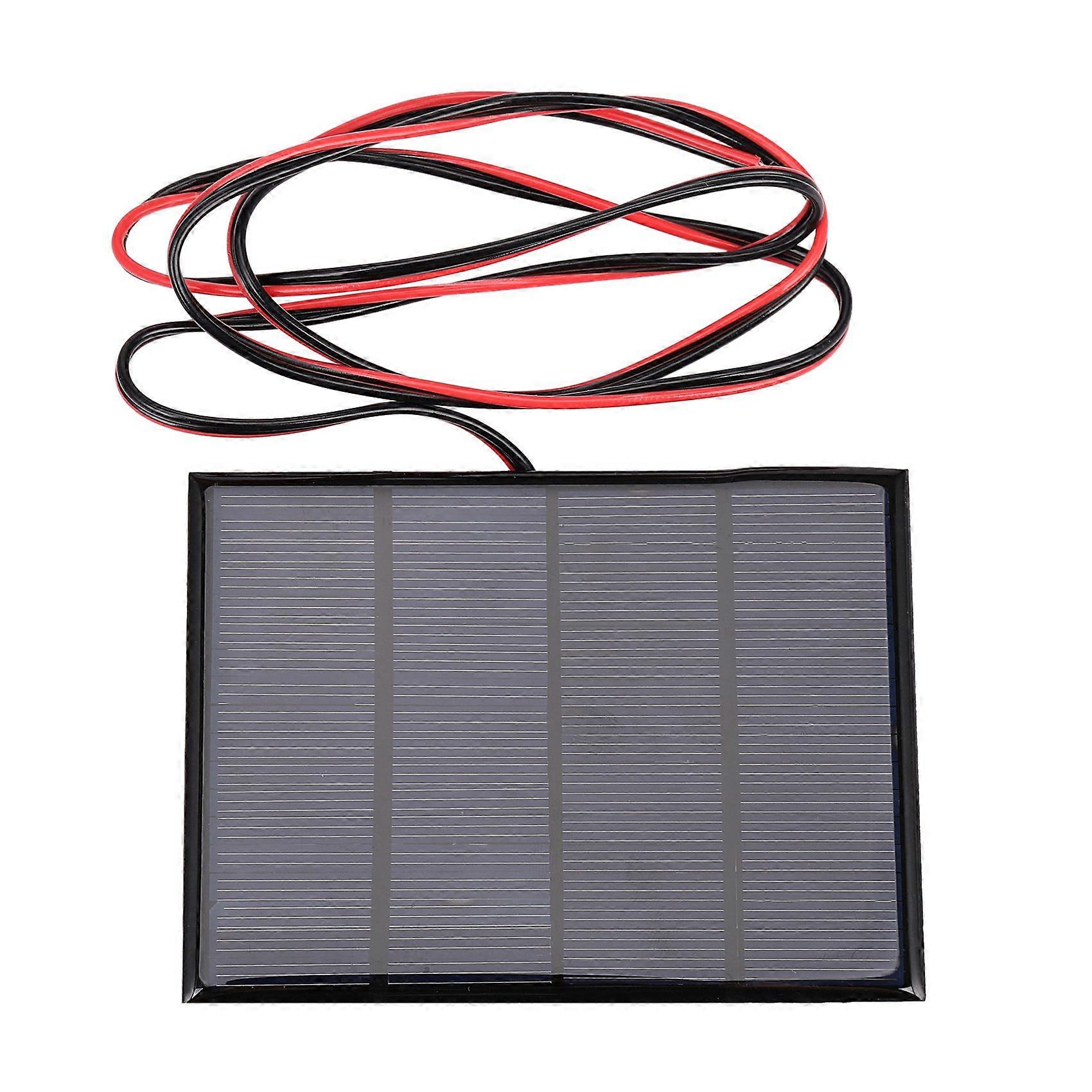 1.5W 12V mini solcellepanel liten cellemodullader med 1M ledning