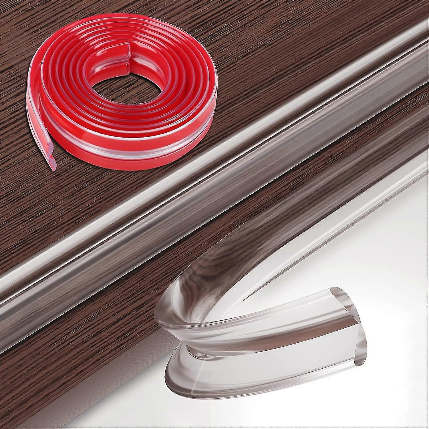 baby proofing, 3.3ft(1m) silicone edge protector strip clear(no corner)