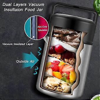 Thermos Funtainer F3101PM6 Bocal à aliments isotherme en acier inoxydable avec cuillère pour