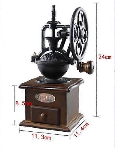 Classical Wooden Manual Coffee Grinder Coffee Bean Spice Mill