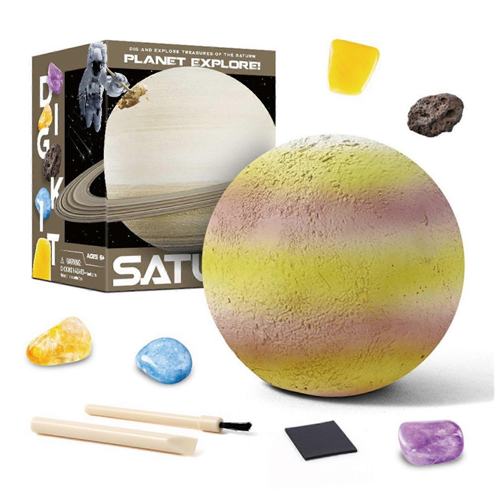 3D Plaster Planet Archaeological Toy Interesting Exploration Gems Mining Educational Toys Great