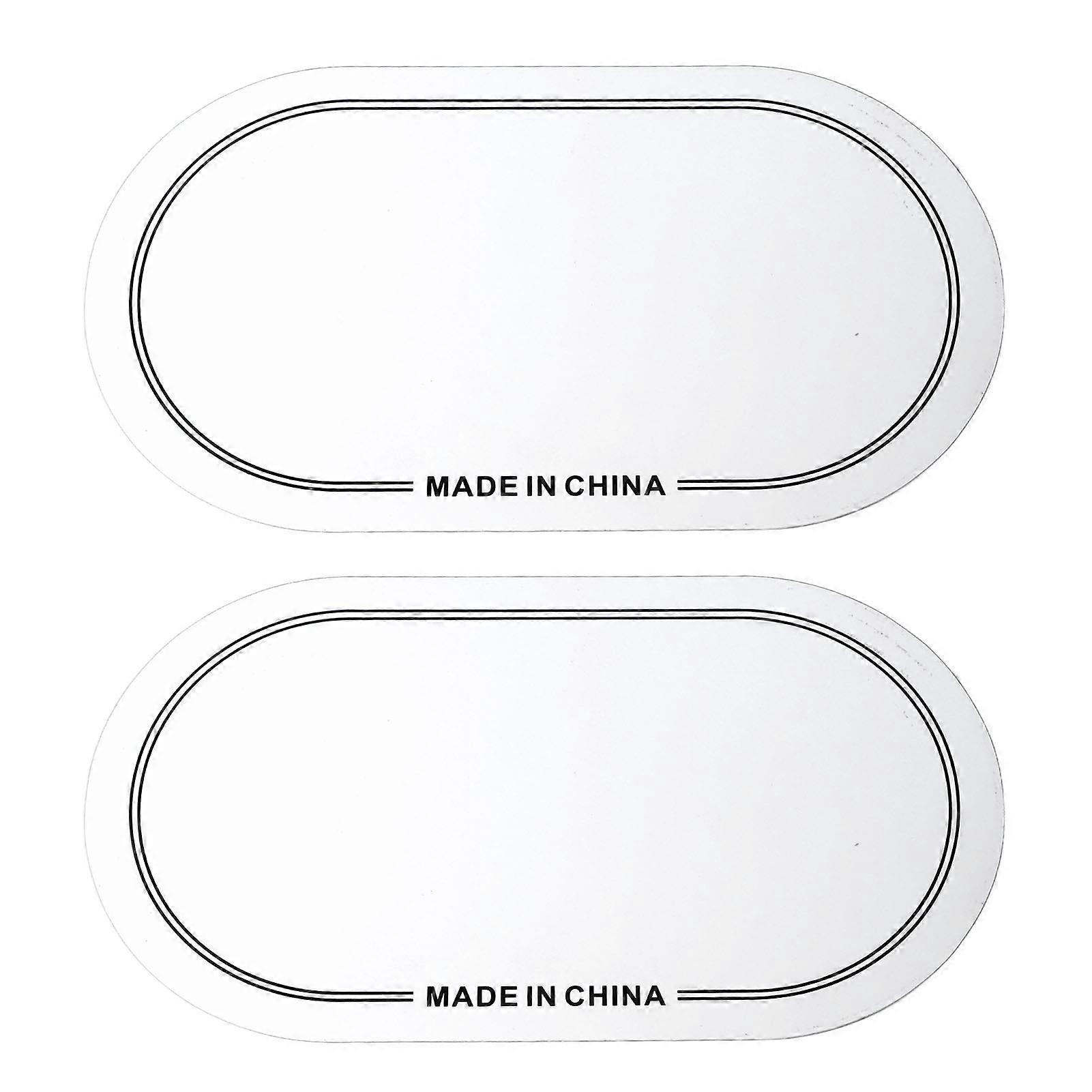 2PCS Drum Head Patch PET Wear Resistant Drumhead Patch Protector for Practice Performance Double Pedal White