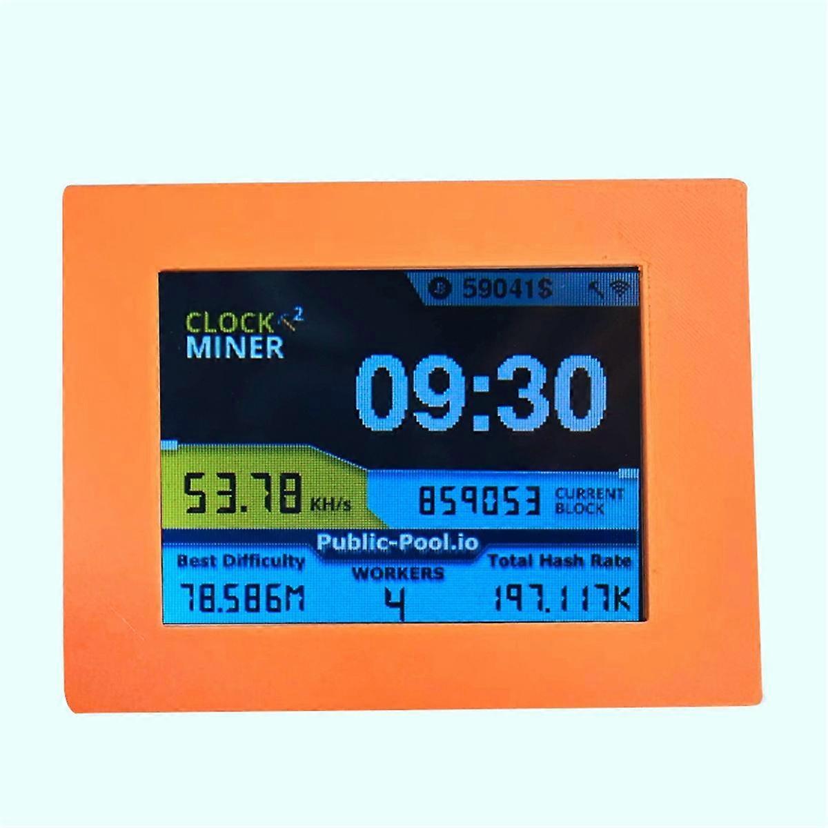 Nerdminer V2 Miner 2.8 Inch LCD Display 56KH/S Bitcoin Solo Miner Nerd  Miner BTC Lottery