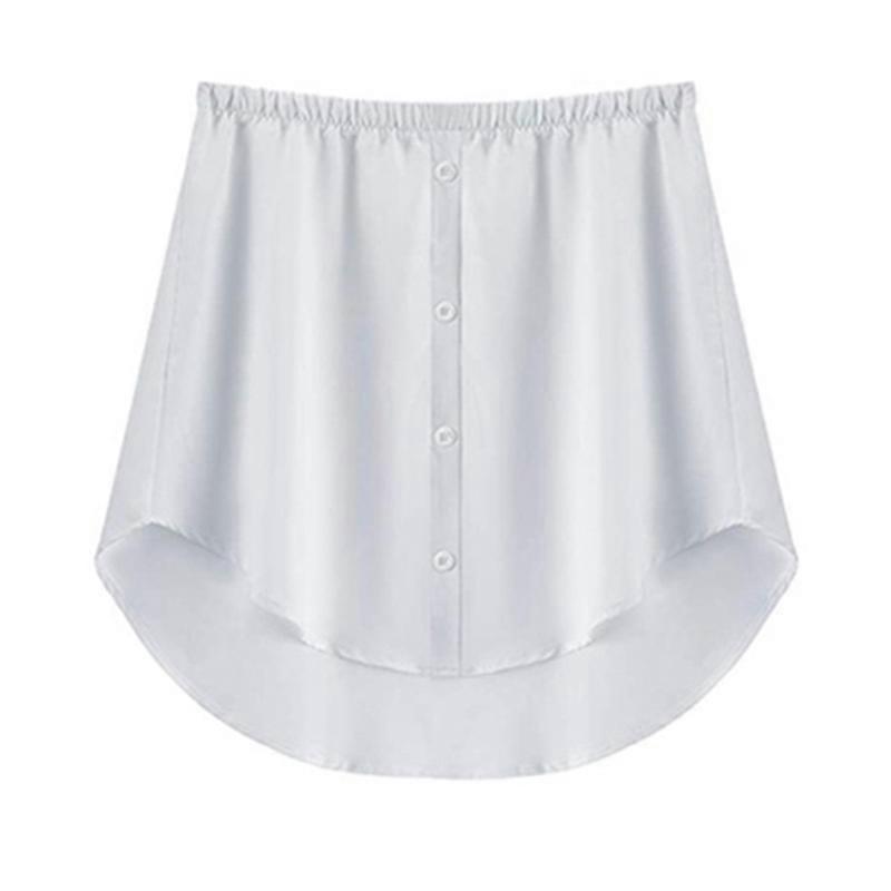 Shirt Extenders Adjustable Layering Fake Tops Lower Sweep Hem with Elastic Waist Band Mini Skirt Hemline Fashion Wearing New