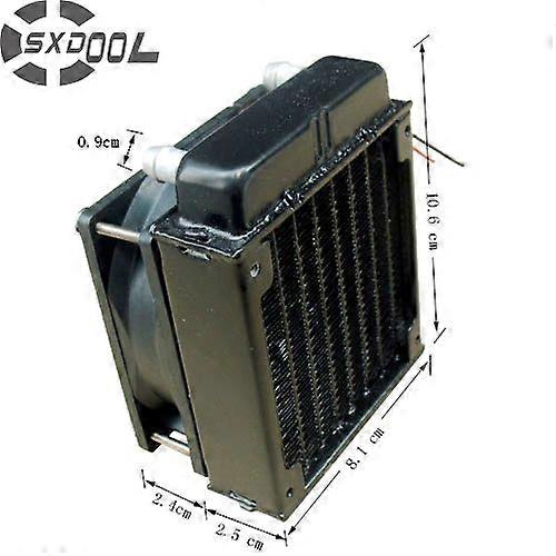مروحة رادياتير SXDOOL 80 مم من الألومنيوم متضمنة تبريد بالماء
