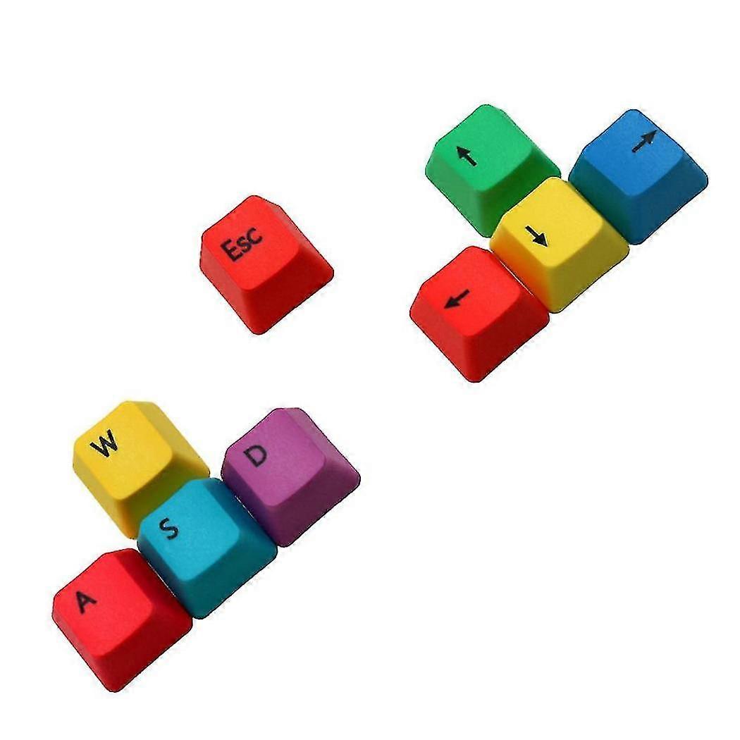 9 Key Wasd Mechanical Keyboard Keycaps Profile Pbt Rgby Modifiers