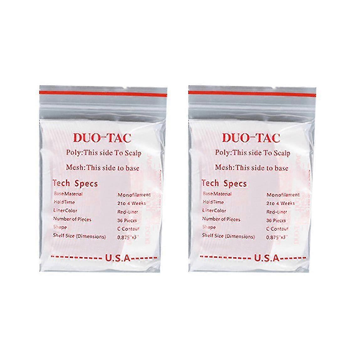 72pcs/lot Duo Tac Lace Wig Sided Double Tape Slitting Hair Adhesive Extension Strips For Toupees/la