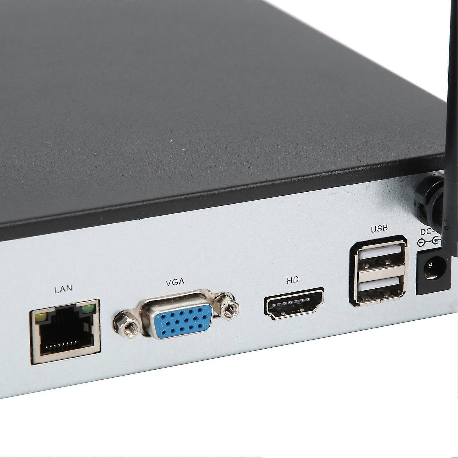 WiFi Video Recorder Kit 8 Channel NVR Remote View 1080P Waterproof for Home Secuirity AC 100240VEU Plug