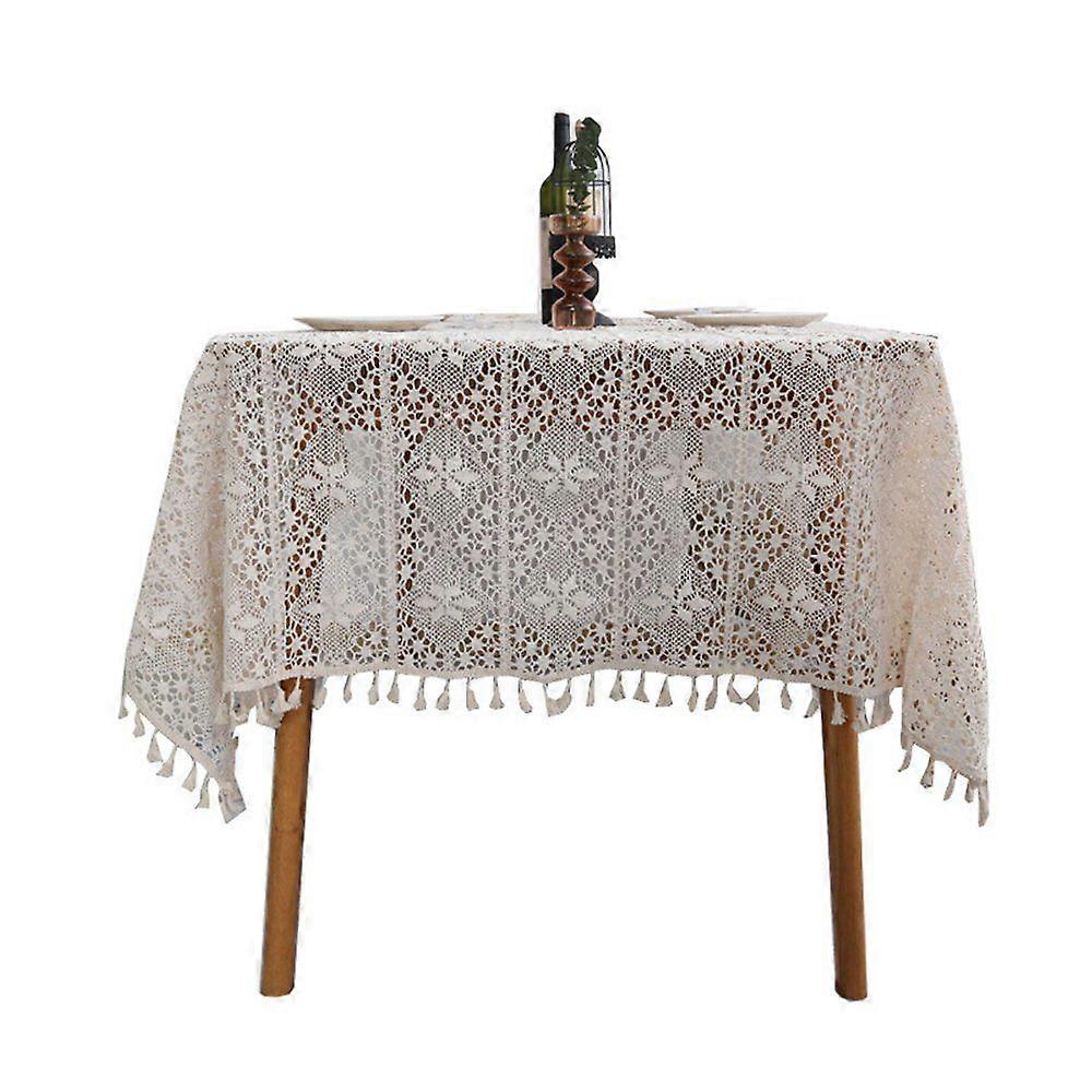 Tablecloth The rectangular tablecloths with tassel design, 140*250cm
