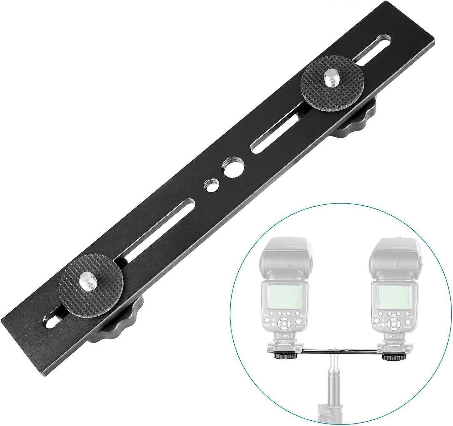 One-shaped crossbar Camera position for 3D photography Dual camera mounting tripod bracket