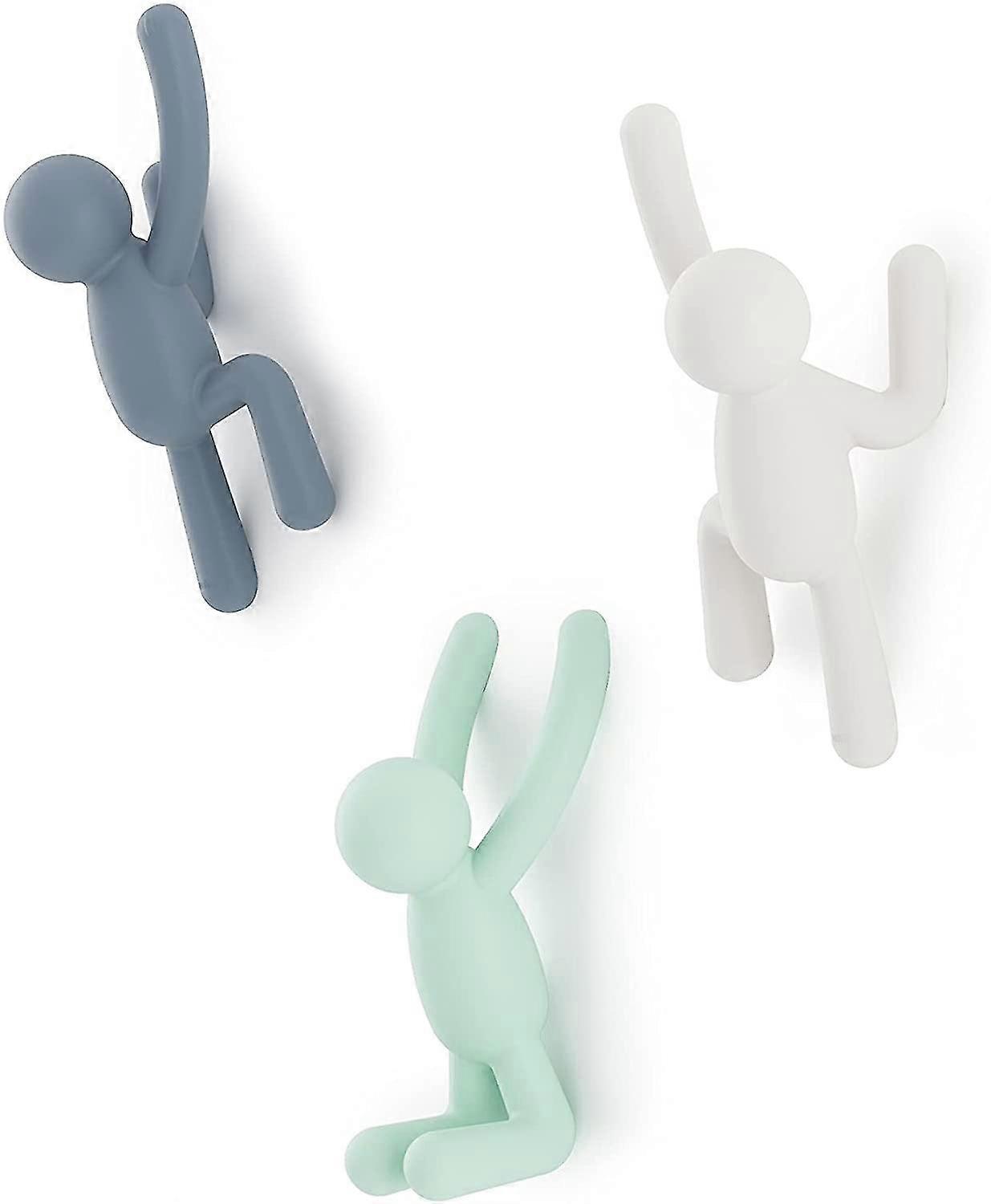 Hooks - Decorative Wall Hooks For Jackets, Scarves, Bags, Backpacks, Towels And More, Set Of 3, Assorted