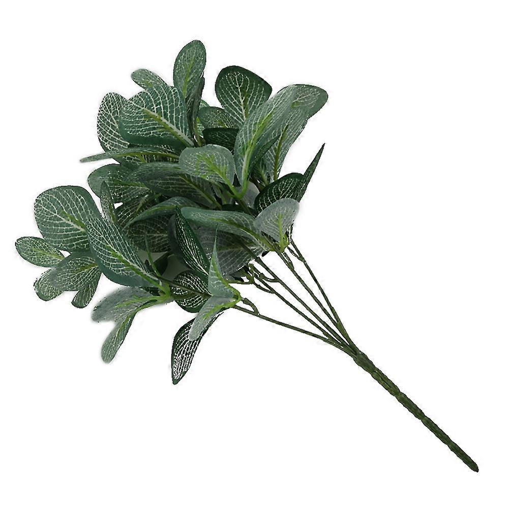 85 Leaves/5 Branches/1Pc Artificial Green Plant Simulation Office Home Decor