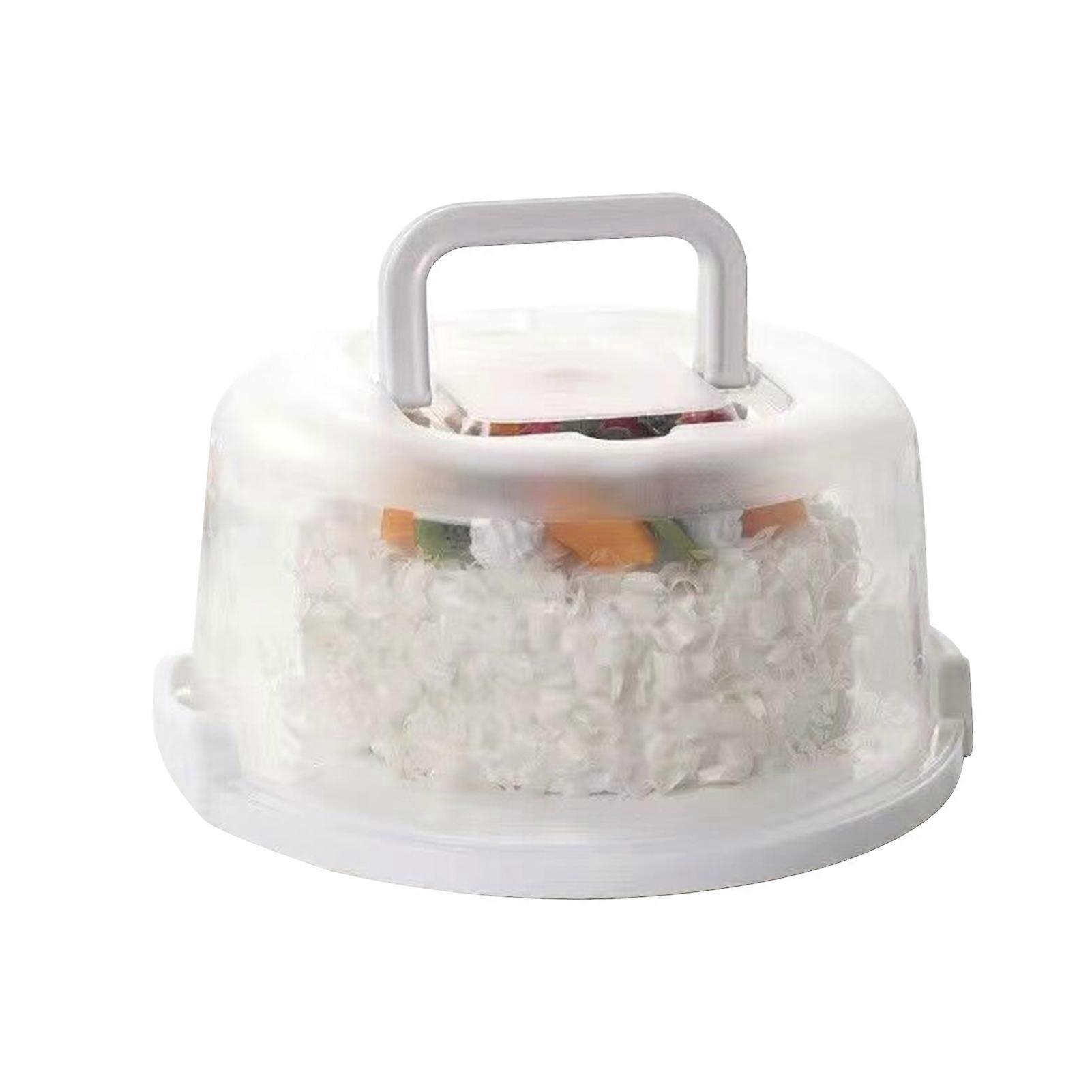 Cake Box Plastic Cake Carrier with Secure Locking Buckles Food Packaging Box for Pies Cookies Cupcake