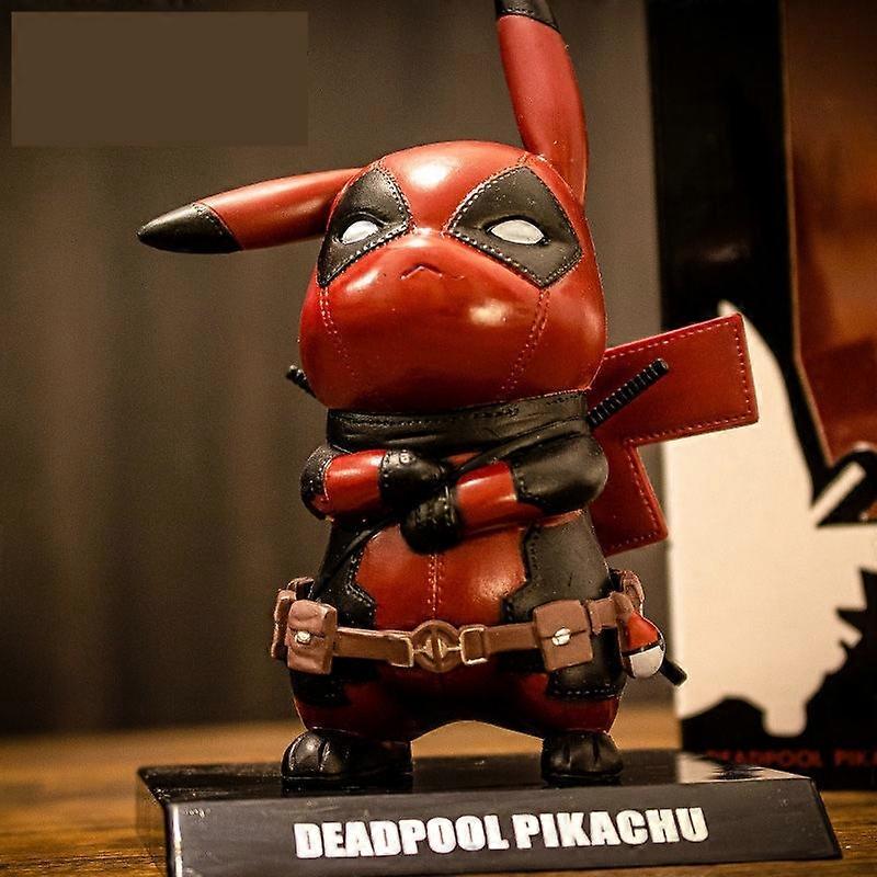 2024 איחוד חדש דדפול פיקאצ'ו צלמית מפלצות כיס קוספליי דגם דגם קישוט רכב צעצועי ילדים מתנות לחג