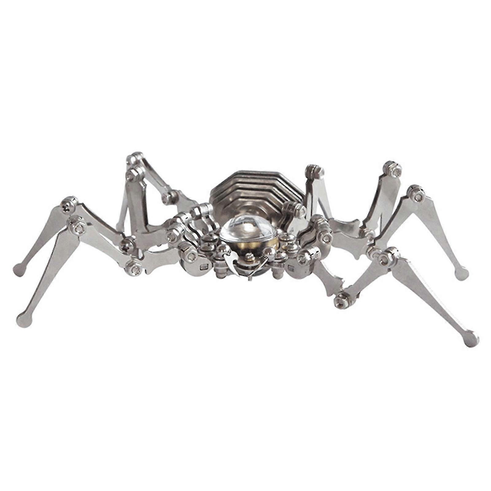 Foldable Hand And Foot Punk Spider Clock For Creative Metal Crafts Ornament For Home Bedroom Office Decoration Figurine