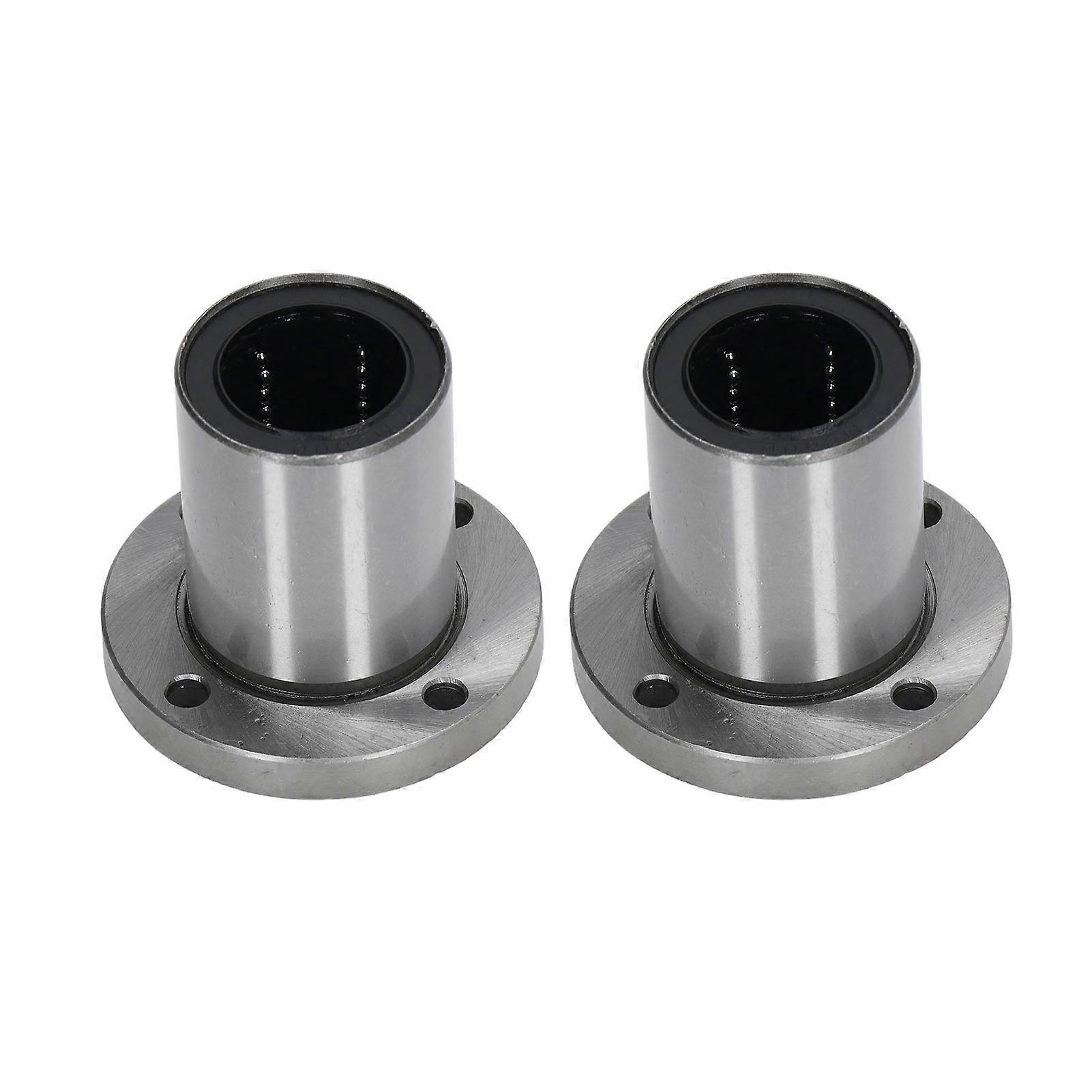 Kit set di accessori in acciaio con cuscinetto a sfere lineare a flangia rotonda da 2 pezzi LMF30UU per movimento CNC
