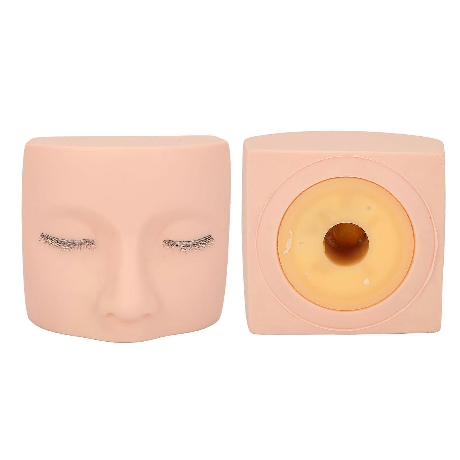 Eyelash Extension Mannequin Head PVC Realistic Comfortable Touch Reusable Practical Mannequin Head