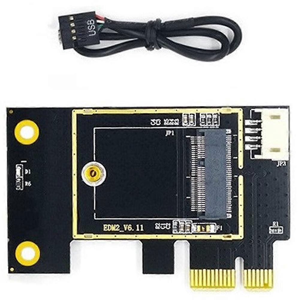 NGFF M.2 to PCIE Wireless Network Card Adapter Card Supports 7260 8265 1650 1675X AX200 AX210 Netwo