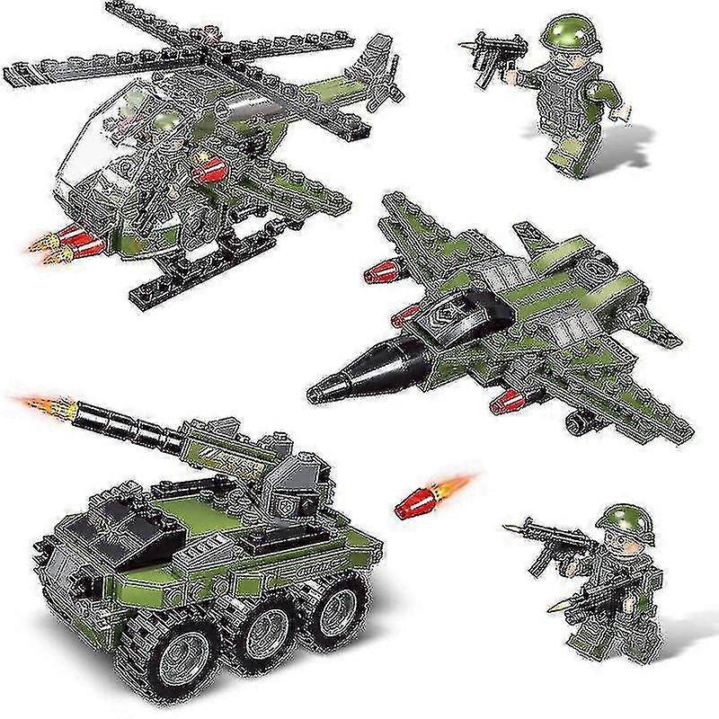 Building Toys Set Military Transport Tank Vehicle Playset Creative Army Toys