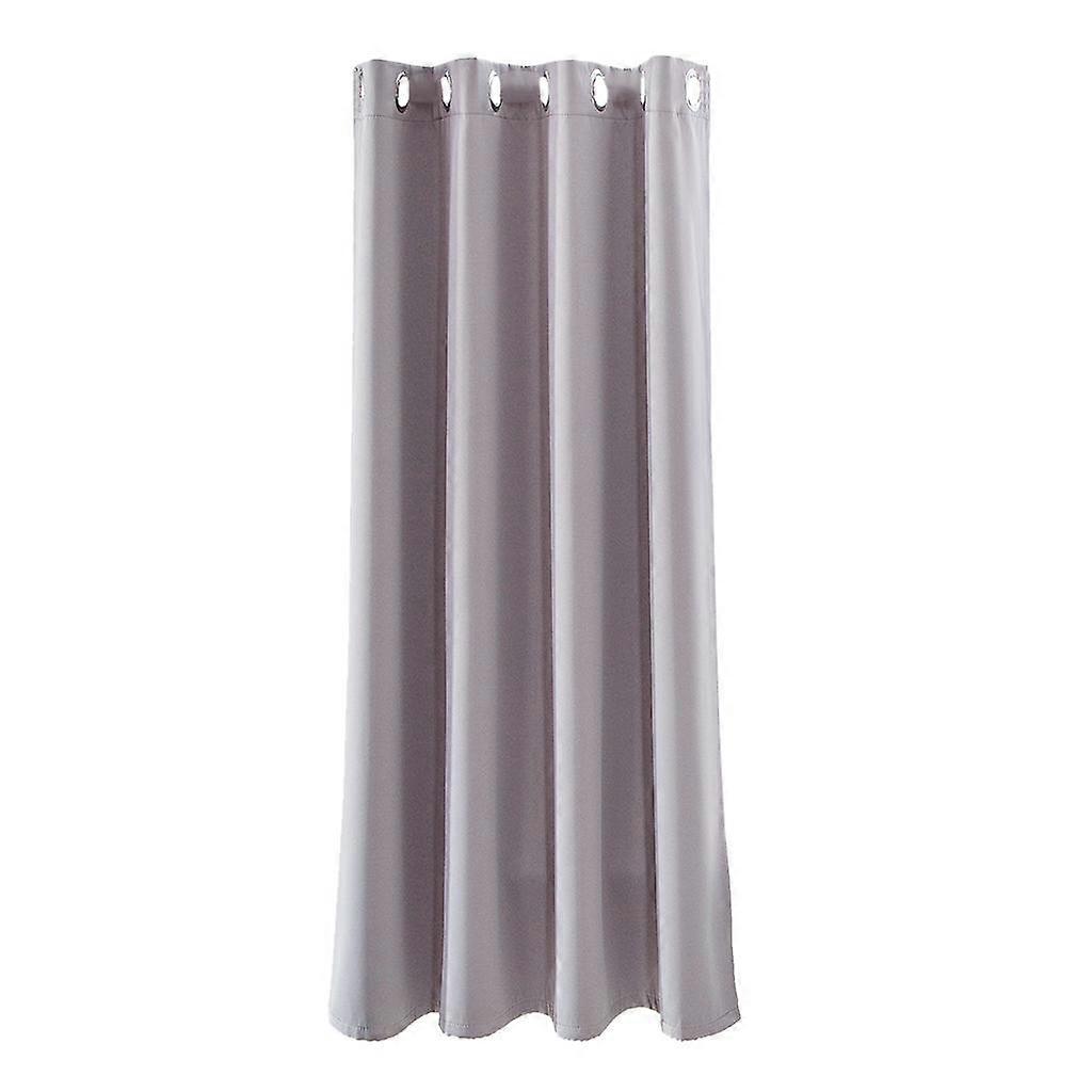 Solid Color Blackout Window Curtains Panels for Bedroom Gray 52x63inch