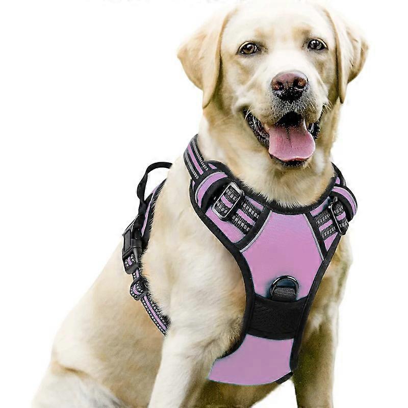 Dog harness, reflective and adjustable, suitable for small, medium and large dogs