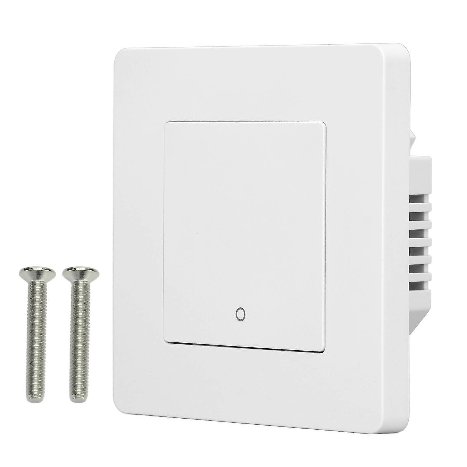 Smart Switch 1 Way Timing Controller Scene Switch Remote Control AC 100240V for Light Curtain White(YMCAT)