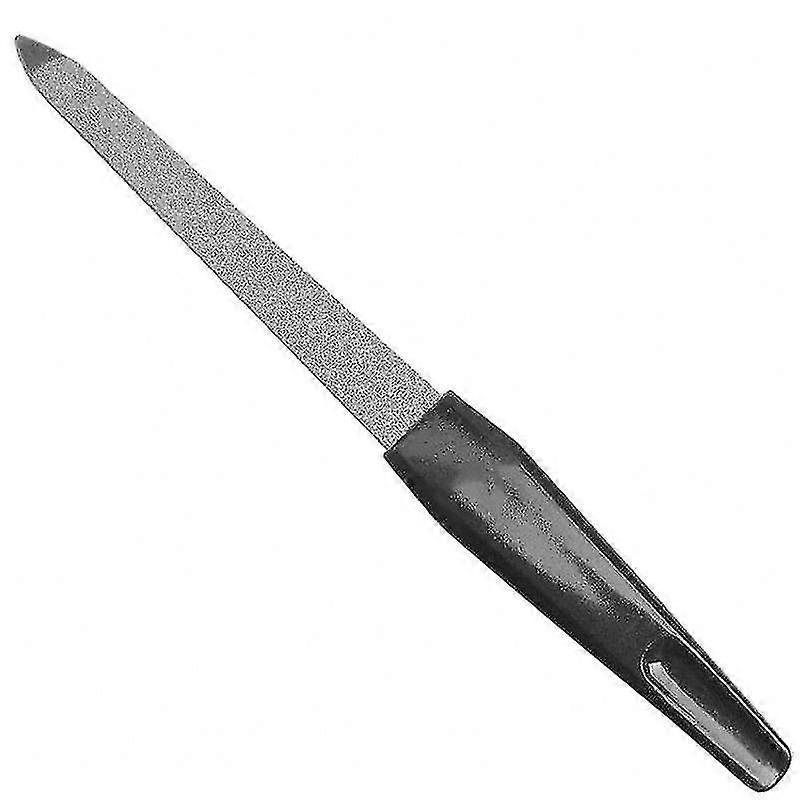 Lima de uñas De metal Lima de uñas Plástico Mango largo Tampón de uñas Cuidado de uñas Accesorios de herramientas de manicura