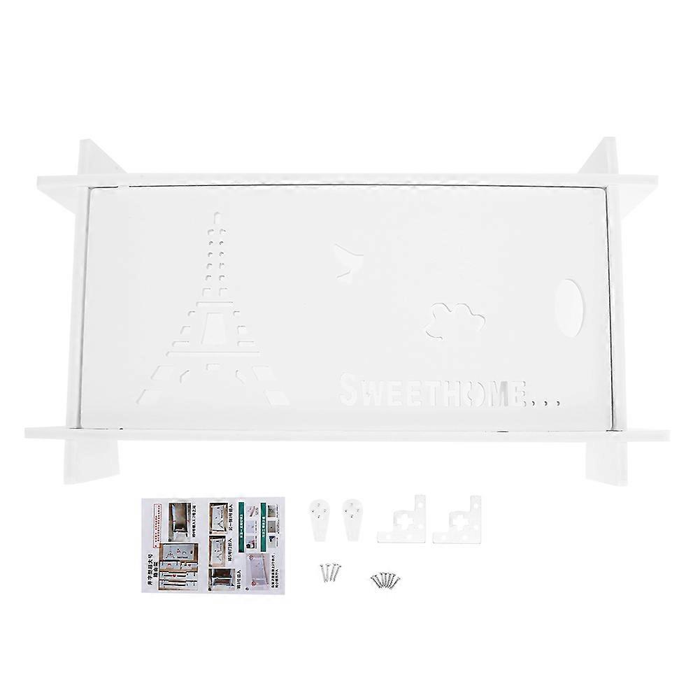Wifi Router Storage Box Shelf Wall Hanging Bracket Rack Cable Organizer