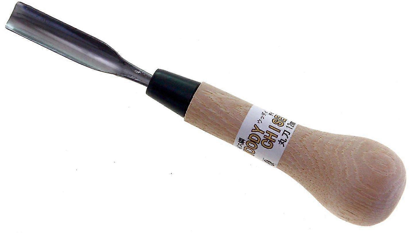 Michihamono Woody Chisel 12mm Large Woodcarving U Gouge Wood Carving Palm Tool