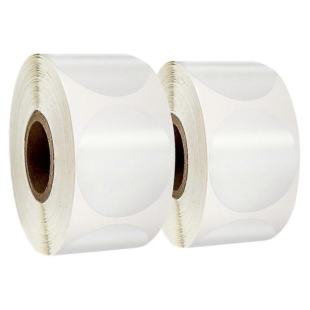 Clear Package Seals, Clear Round Sticker Labels For Envelopes, Gift Packaging (500 Per Roll)