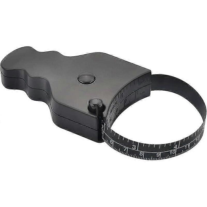Body Tape Measure - 150cm (60"). One-handed Use. Compact Ergonomic Design - Accurate And Comfortable Way To Lose Weight And Work Muscles (black)