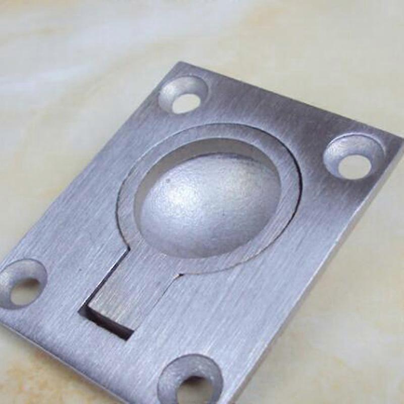 Home Door Handle Stainless Steel Large Pull Ring Concealed Handle Modern Minimalist Folding Handle