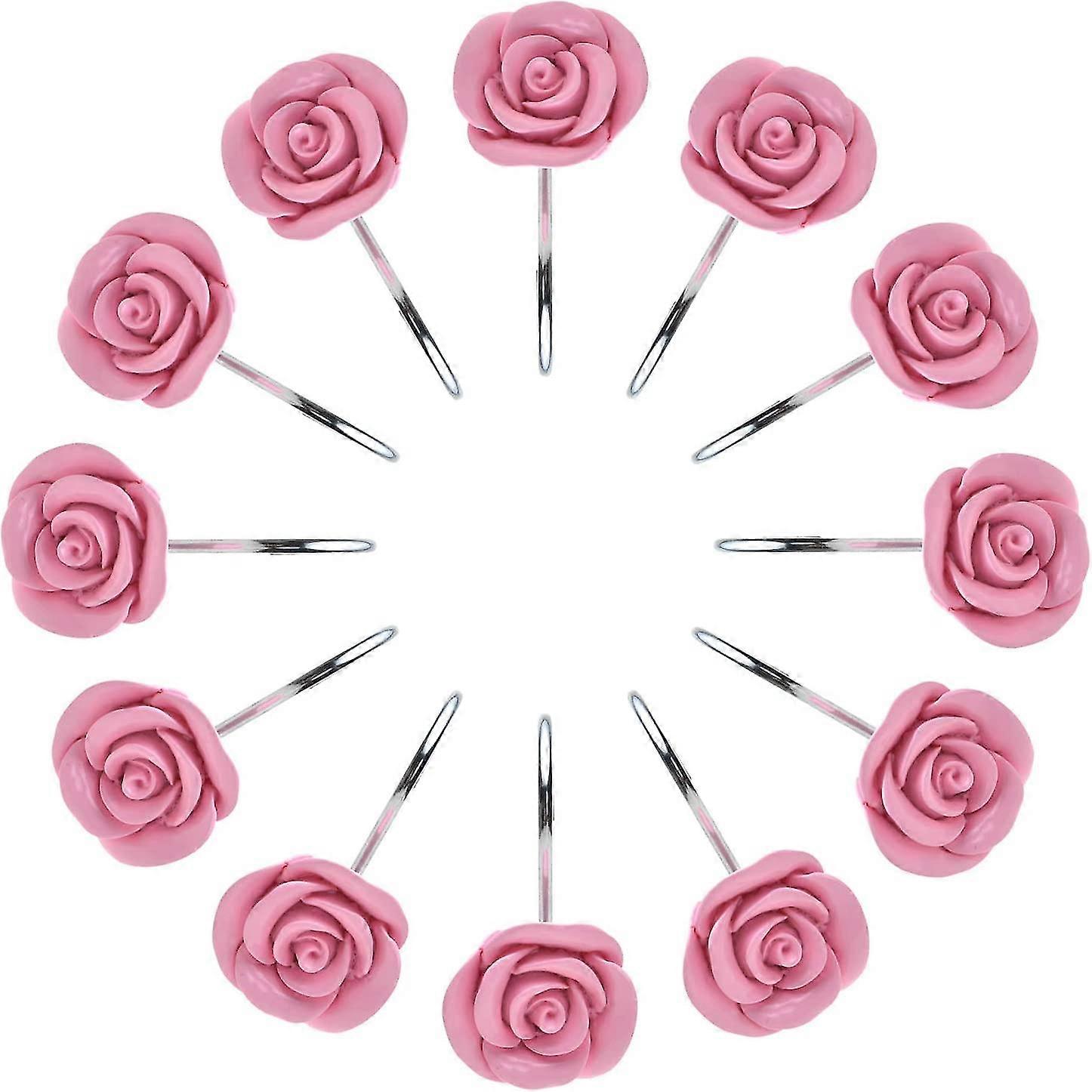 12 ganchos decorativos de baño inoxidables