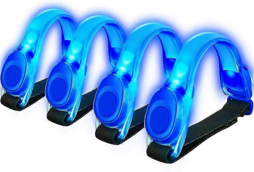 4pcs Adjustable Led Light Up Armband For Running Cycling Exercising