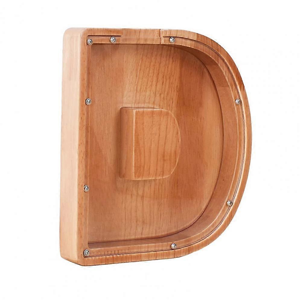 26 Αγγλικό αλφάβητο Κουμπαράς Ξύλινο νόμισμα Money Saving Box Jar Coins Storage Box Desktop Ornament Home Decor Crafts