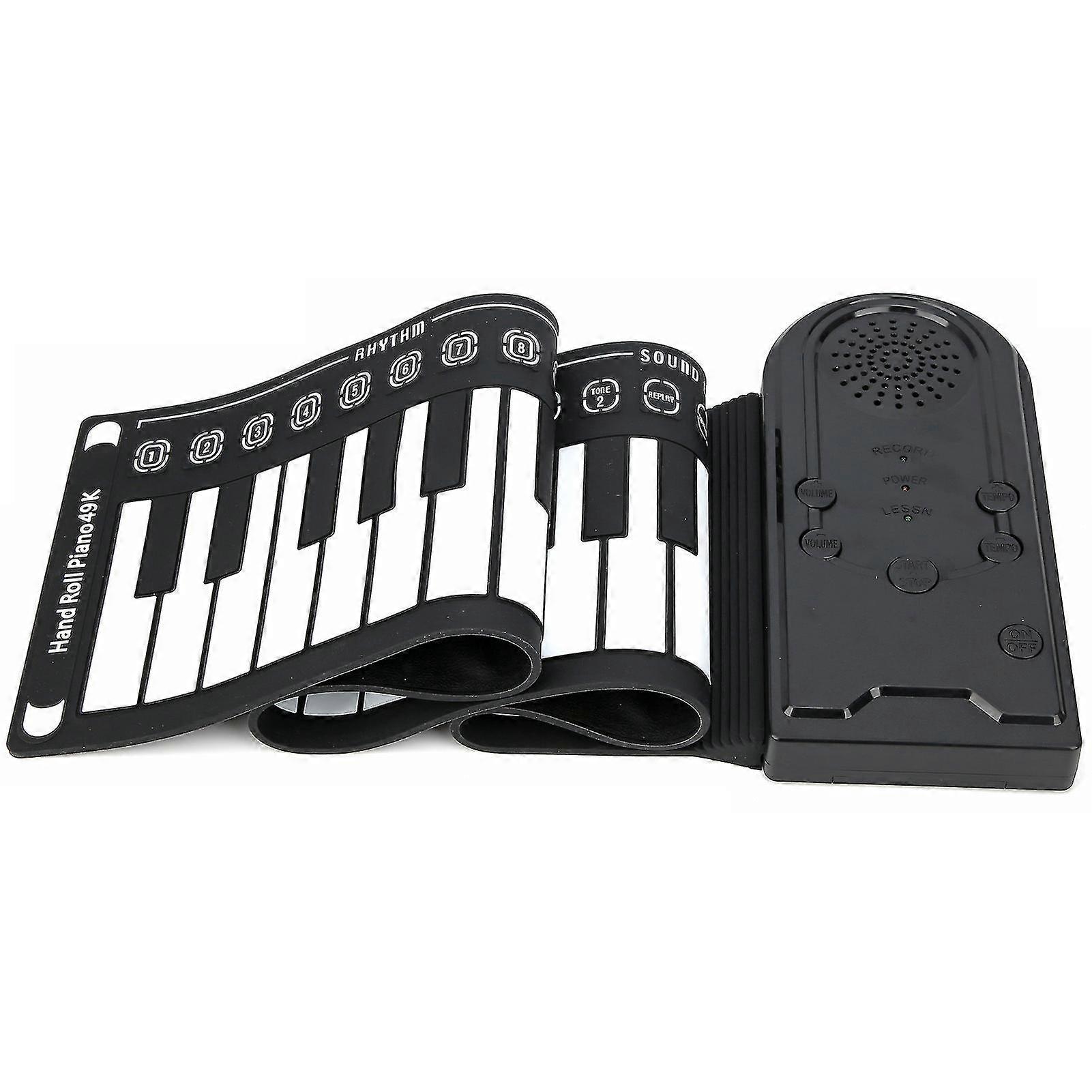 Portable Electronic Keyboard 49 Keys Roll Up Piano for Kids and Beginners