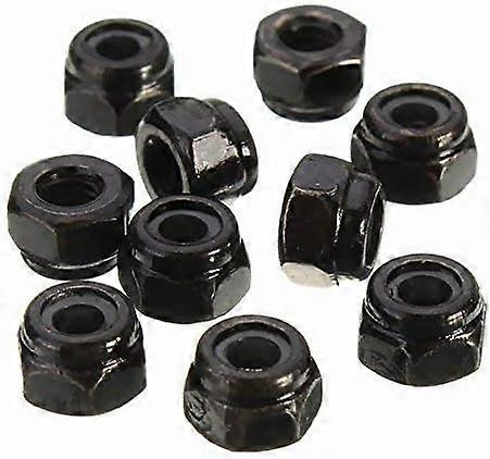 50Pcs Carbon Steel Self Locking Hex Nut Nylon Insert Nut - M8