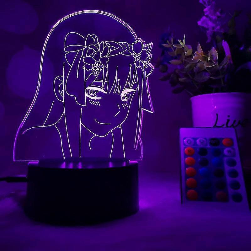 3d Led Night Light, Cartoon Character 02, Illusion Light, 7 Colors Decorative Lights - Perfect Gift (02-5)