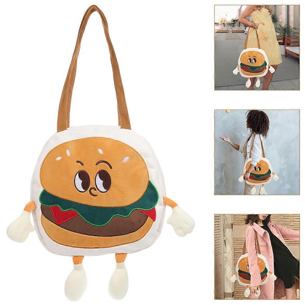 Storage Bag Large Capacity Handbag Hamburger Versa Tote Cute