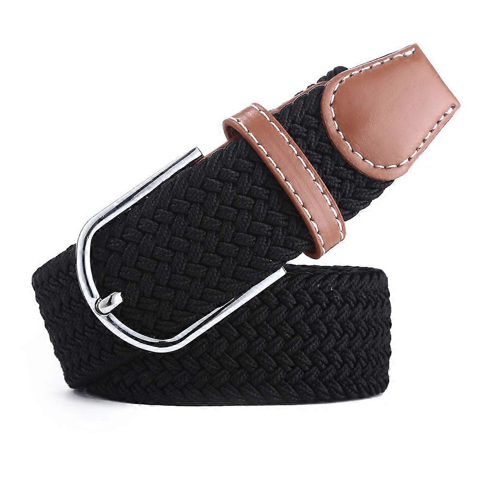 Men's Woven Elastic Cloth Casual Braided Elastic Waistband