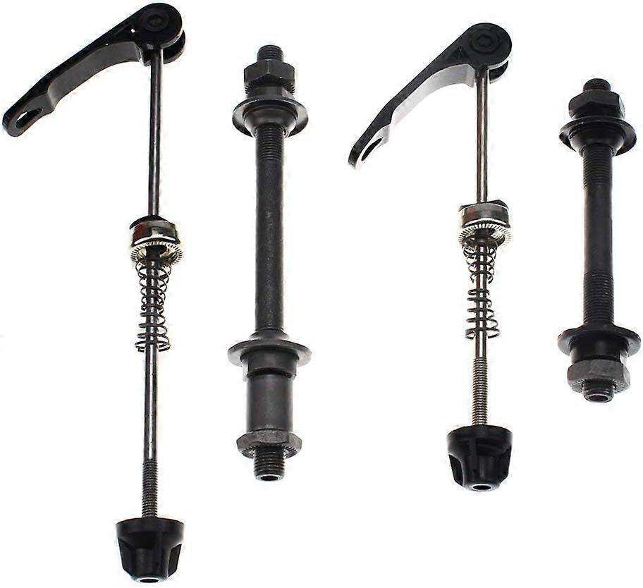 Bicycle Axle 1 Pair Quick Release Bicycle Hub Road Bike Rear Axle Front Hollow Axle Set Fit/