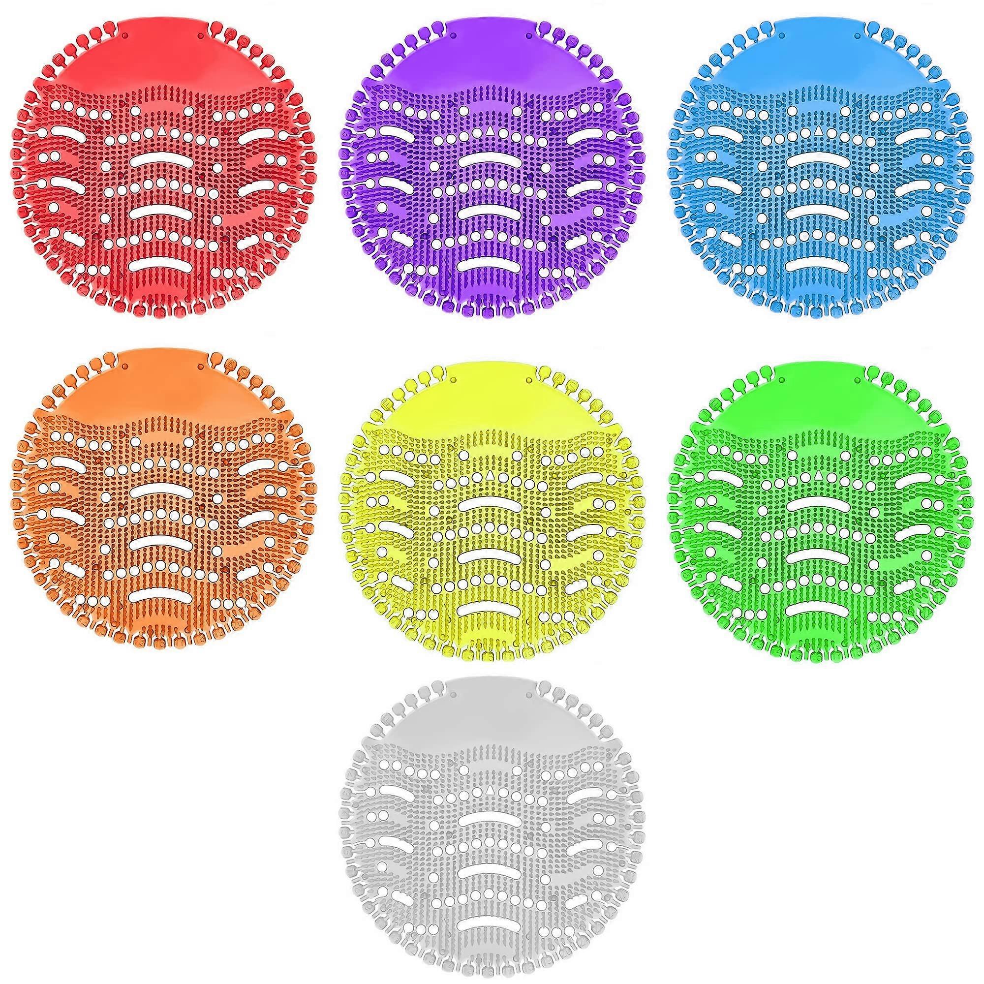 7 Pack Urinal Screens Deodorant, Urinal Screen,Splash Proof & Odor Freshener, Urinal Mats for Restrooms at Offices, Schools, and Malls