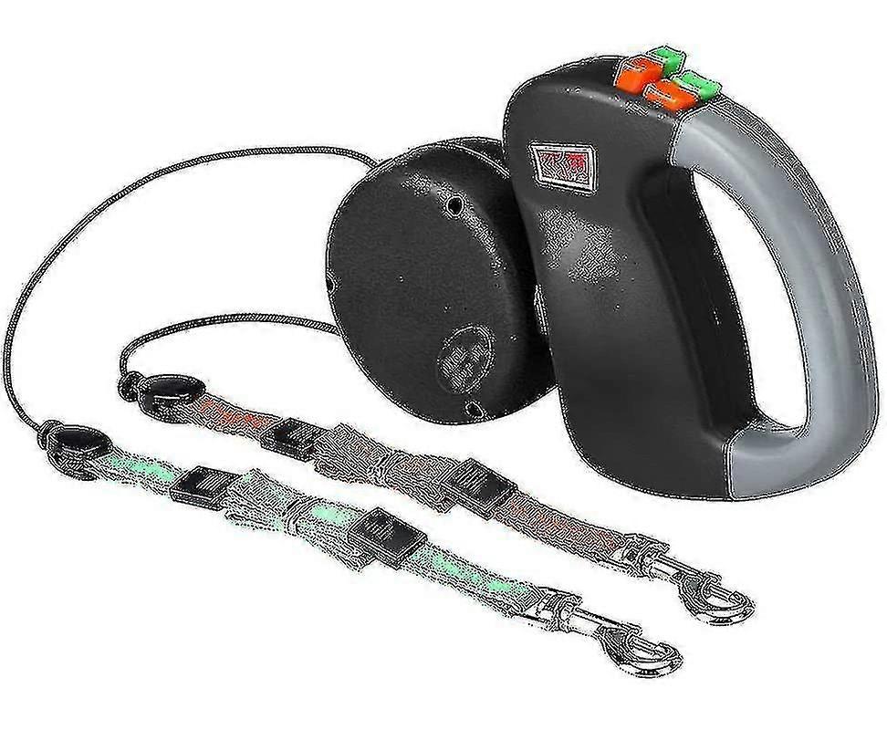 قابل للسحب الكلب المقود المقود المزدوج لكلبين 2 الكلاب المقود المزدوج للكلاب لا تشابك الكلب المقود 2 الكلاب لتشغيل