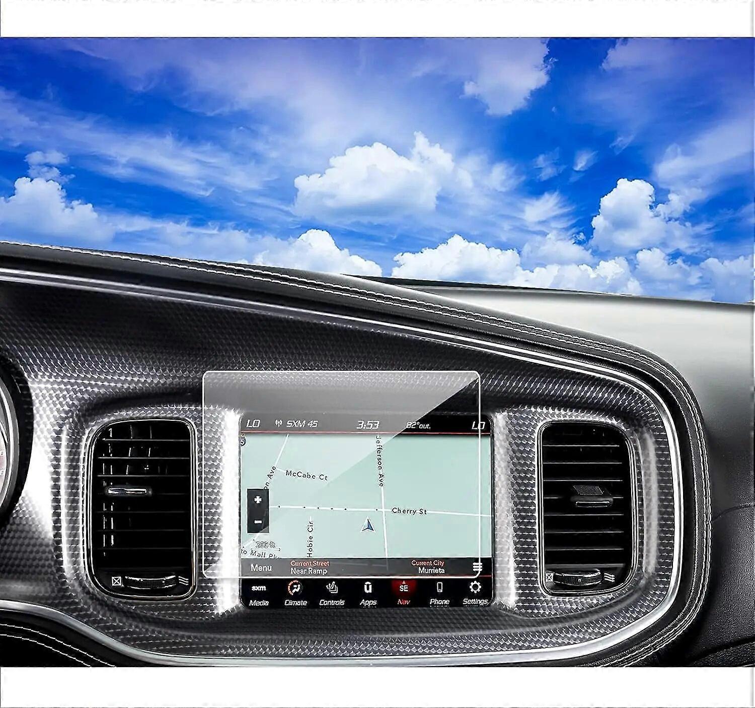 For Dodge Charger 2011-2023 8.4INCH car LCD gps Navigation Tempered glass Screen film protectorVehicle Dashboard Accessories
