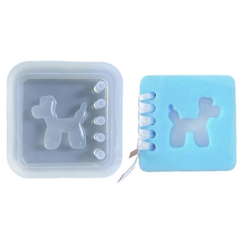 Quicksand Resin Shaker Silicone Molds Notebook for DIY Crafts Keychain Decors