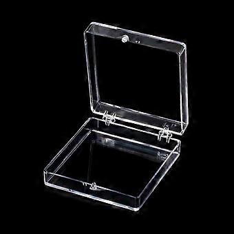 Draag valse nagel gift box transparante clamshell tool box nail art opbergdoos
