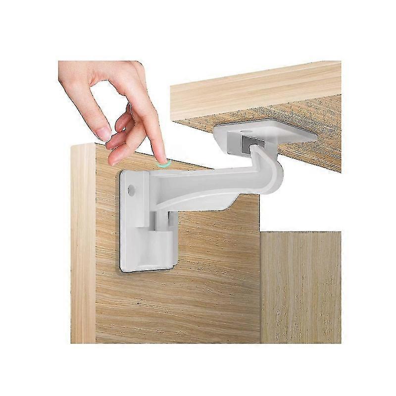 10pcs Baby Child Proof Cabinet Locks Security Easy Installation No Drilling or Keys 10 Pack