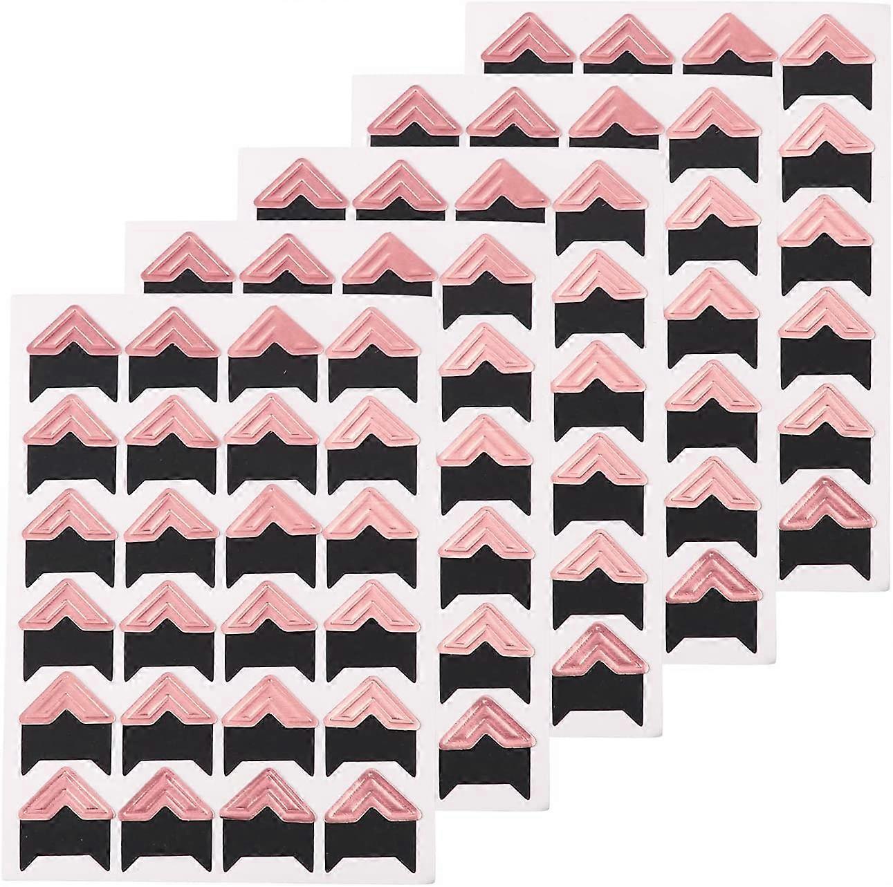 15 Sheets 360 Pcs Photo Corners Mounting Self Adhesive for DIY Photo Album Journal Rose-Gold